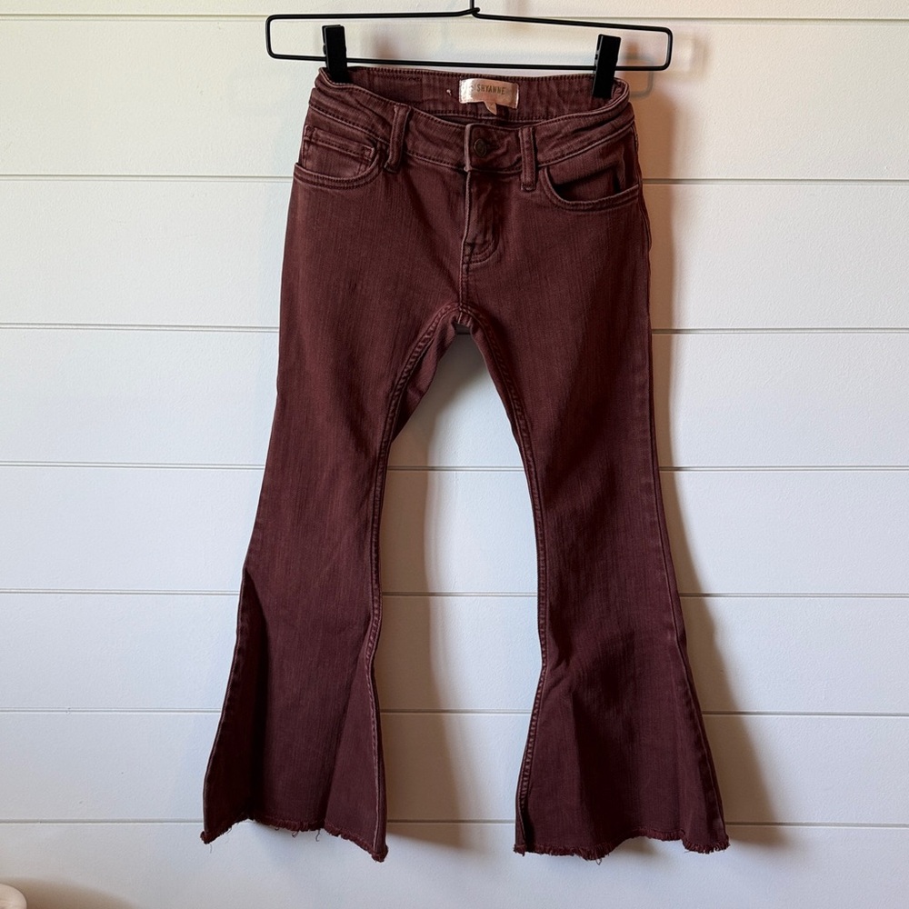 Shyanne Burgundy Denim Jeans